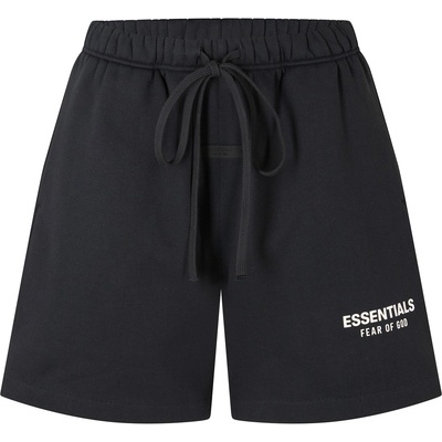 Fear of god essentials Поларени къси панталони FEAR OF GOD ESSENTIALS Women's Fleece Jogger Shorts - Black
