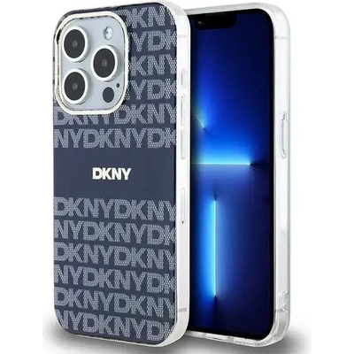 DKNY Кейс DKNY IML Mono & Stripe MagSafe за iPhone 15 Pro Max, син (3666339267841)