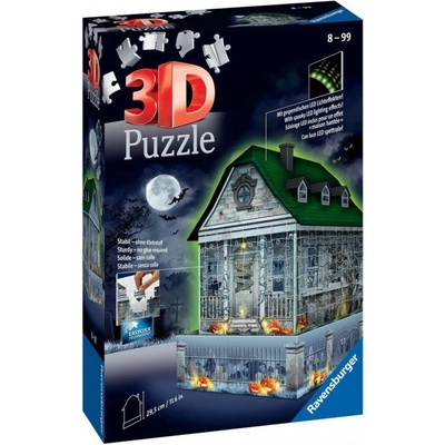 Ravensburger 3D Puzzle svítící Strašidelný dům 257 ks
