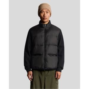 Lyle & Scott Пуловер Lyle and Scott Funnel Neck Hybrid Zip Through Jumper - Black
