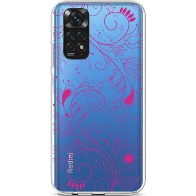 Pouzdro TopQ Xiaomi Redmi Note 11 silikon Pink Ornament