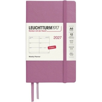Dusty Rose Pocket A6 Týdenní 2027