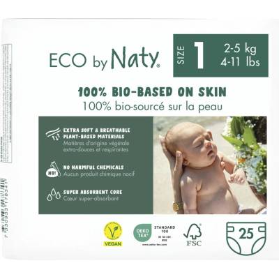 ECO BY NATY 1 Newborn 2-5 kg 25 ks