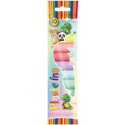Junior Plastelína 10 pastelových barev 200g