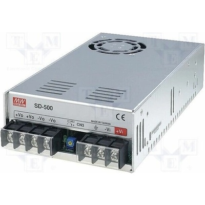 MEAN WELL SD-500L-12 Měnič: DC/DC; 480W; Uvst: 19÷72VDC; Uvýst: 12VDC; Ivýst: 40A; SD; 2kV