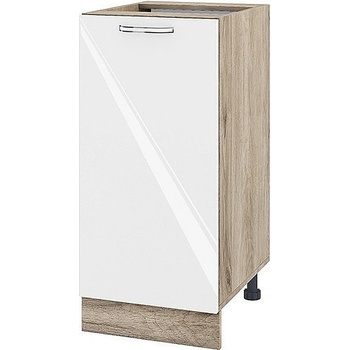 ИРИМ Долен кухненски шкаф Сити АРФ-Бяло гланц-05-21 40 см