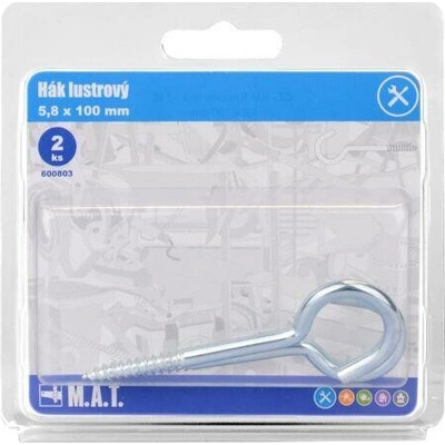 hák lustrový 100x5,8mm lesk (2ks)