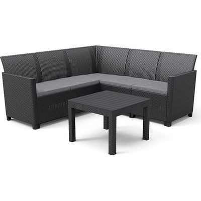 KETER CLAIRE 5 SEAT CORNER grafit – Zboží Dáma