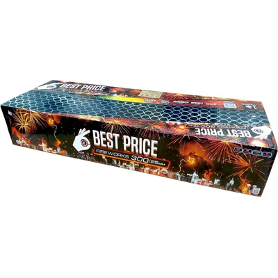 Zostavený ohňostroj Best Price Wild Fire 300 rán 25 mm
