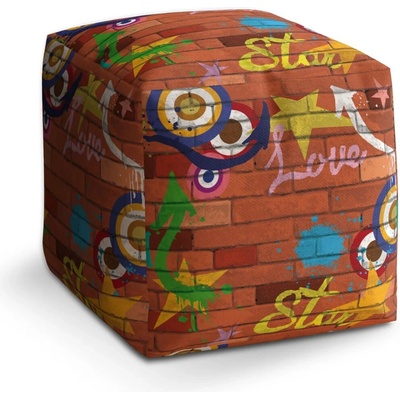Sablio Taburet cube Zeď: 50x50x50 cm