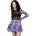 KILLSTAR дамска пола KILLSTAR - School Dayz - Purple Tartan - KSRA009445
