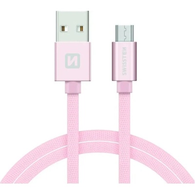 Swissten 71522305 Micro USB 2m růžovo-zlatý