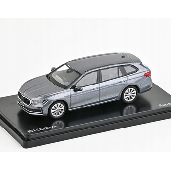ABREX Škoda Superb IV Combi 2023 Šedá Graphite Metalíza 1:43