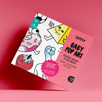 OMY Velký omalovánkový plakát Baby Pop Art