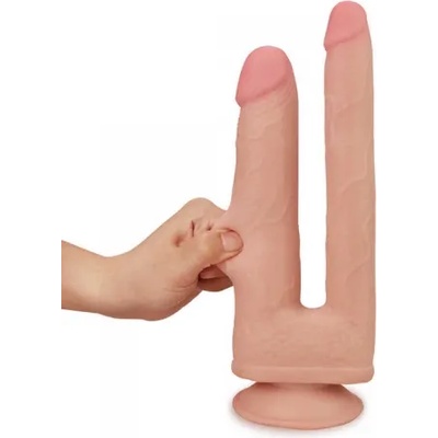 Lovetoy Двойно анално-вагинално дилдо от кибер кожа Skinlike