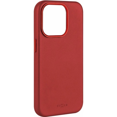 Fixed MagLeather kožený kryt iPhone 15PM červený FIXLM-1203-RD