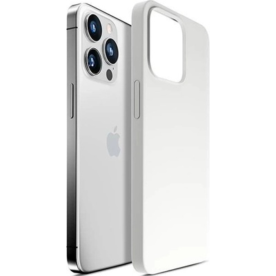 3mk Protection Калъф за Apple iPhone 14 Pro, силиконов, 3MK Hardy Case, бял
