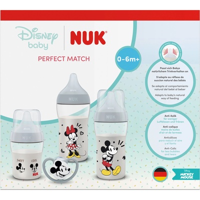 Nuk Perfect Match Подаръчен Сет РР шишета, Mickey (10225355)