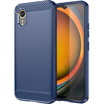 Gigapack Samsung Xcover 7 GIGAPACK Силиконов протектор за телефон, удароустойчив, карбонова шарка, синьо GP-156981 (GP-156981)
