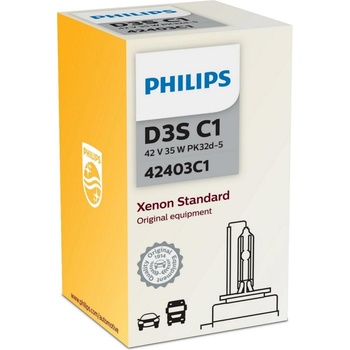 Philips Xenon Standard D3S 42V 35W 1 ks / Autožárovka Xenon / patice PK32d-5 (8727900378283)