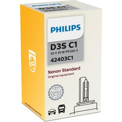 Philips Xenon Standard D3S 42V 35W 1 ks / Autožárovka Xenon / patice PK32d-5 (8727900378283)