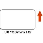 Niimbot A2A88658501, 30x20mm, 320 бр. , бели самозалепващи се етикети (A2A88658501)