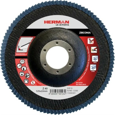 Herman Lamelový kotouč 125 mm Z40 15040301