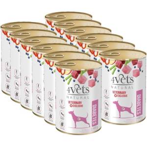 4Vets NATURAL 4Vets Кучешки диабет 12x400 г