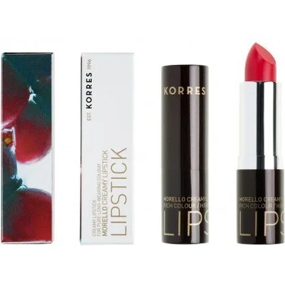 KORRES Кремообразно червило за ярък и дълготраен цвят , Korres Morello Creamy 44 Luminous Coral