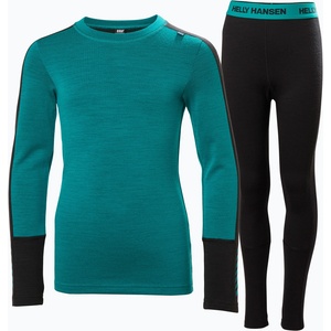 Helly Hansen JR Lifa Merino Midweight signal green детски комплект термобельо