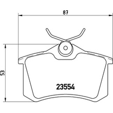 BREMBO Sada brzdových destiček, kotoučová brzda P 85 020