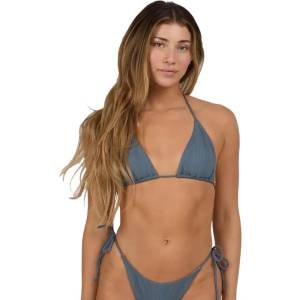 SALTY CREW Seafarer tie side bikini top - Blue (Fin Blue)