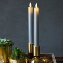 SIRIUS SIRIUS Led sviečka Sara tall 2 set strieborná 25cm 81123