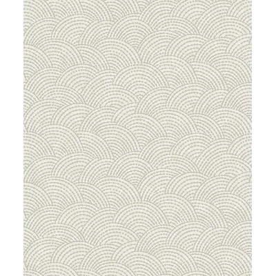 Grandeco BZ3313 Sivo-strieborná geometrická vliesová tapeta, rozmery 0,53 x 10,05 m
