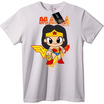 NOONEBRAND Тениска Мама Wonder Woman Chibi - L, Black