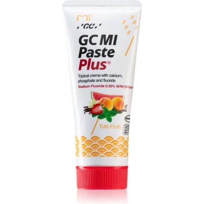 GC MI Paste Plus реминализиращ защитен крем за чувствителни зъби с флуорид вкус Tutti Frutti 35ml
