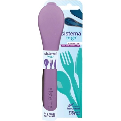 Sistema Sada príborov To Go Cutlery Set fialová