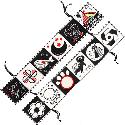 Kruzzel 26461 Senzorická kontrastní kniha pro miminka – Zboží Mobilmania