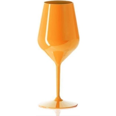 Nero Champagne.cz zbitná sklenice na víno Oranžová 470 ml