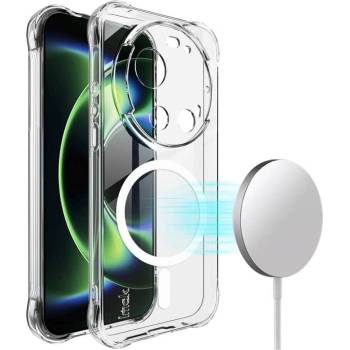 GKK MagSafe Силиконов Калъф за Xiaomi 17 Ultra, Crystal Armor Case, Прозрачен (5966012108291)