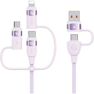 USAMS Кабел USAMS U85 6в1 2m PD Fast Charge, лилав (Usa001347)