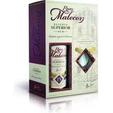 Malecon 15y 40% 0,7 l (dárčekové balenie 2 poháre)