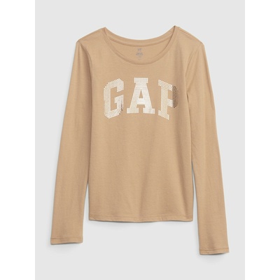 GAP Детска органична тениска с лого Gap GAP GAP | Bezhov | Момичешки | 104/110