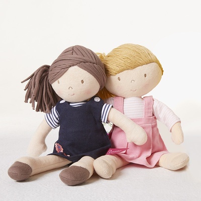 Bonikka látková 32 cm Ruby modré jeansové šaty