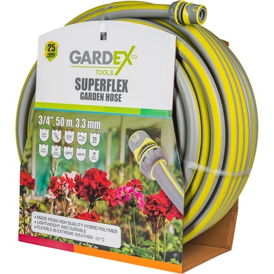 Gardex Tools Маркуч градински SUPERFLEX 3/4", 50m, 3.3mm GX