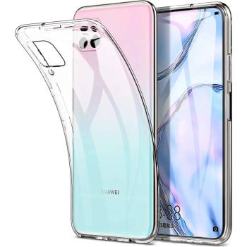 Huawei Ултра тънък силиконов гръб за Huawei P40 Lite, Прозрачен (3369)