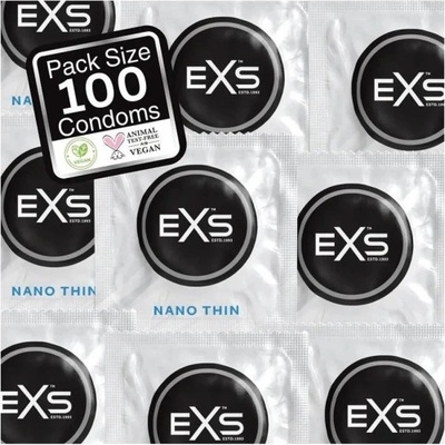 EXS Condoms 100 бр. Тънки презервативи EXS Nano Thin