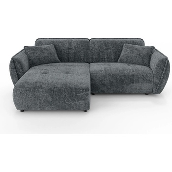 ROPEZ Тъмносив шенилов ъглов диван (ляв ъгъл) Nelia - Ropez (Nelia Narożnik L - Lewa OT Cremona 95)