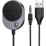HOCO E150 bluetooth адаптер USB+3, 5 мм жак конектор, v5.3, ЧЕРЕН (E150)