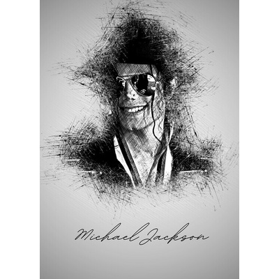 Plagát, Obraz - Michael J Sketch, 30 × 40 cm